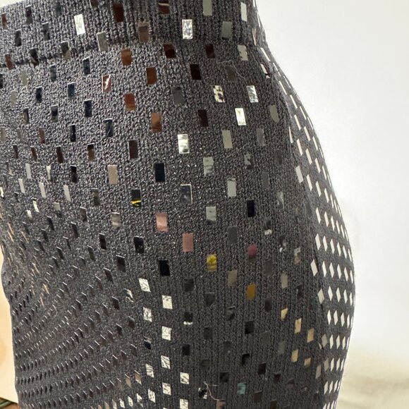 St John Vintage Black & White Sequin Jacket & Skirt Set Size 2 USA-Made Elegant - Picture 14 of 16